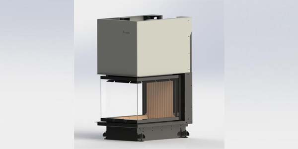 A.CAMINETTI Crystal 3D 50/60 takkasydän